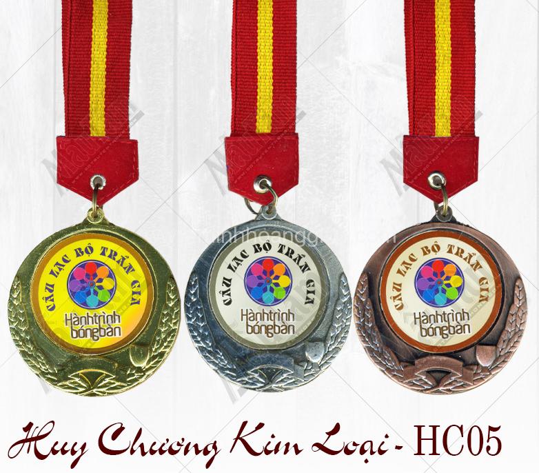 Huy chương kim loại - In huy chương thể thao vàng bạc đồng giá rẻ